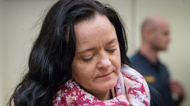 Beate Zschäpe im Oberlandesgericht in München.