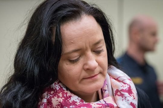 Beate Zschäpe im Oberlandesgericht in München.