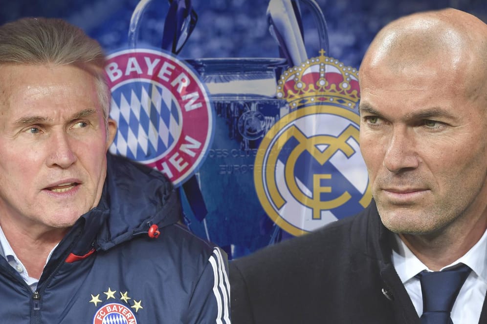 Jupp Heynckes (l.) und die Bayern oder Zinedine Zidane und Real Madrid: Wer zieht ins Champions-League-Finale ein?