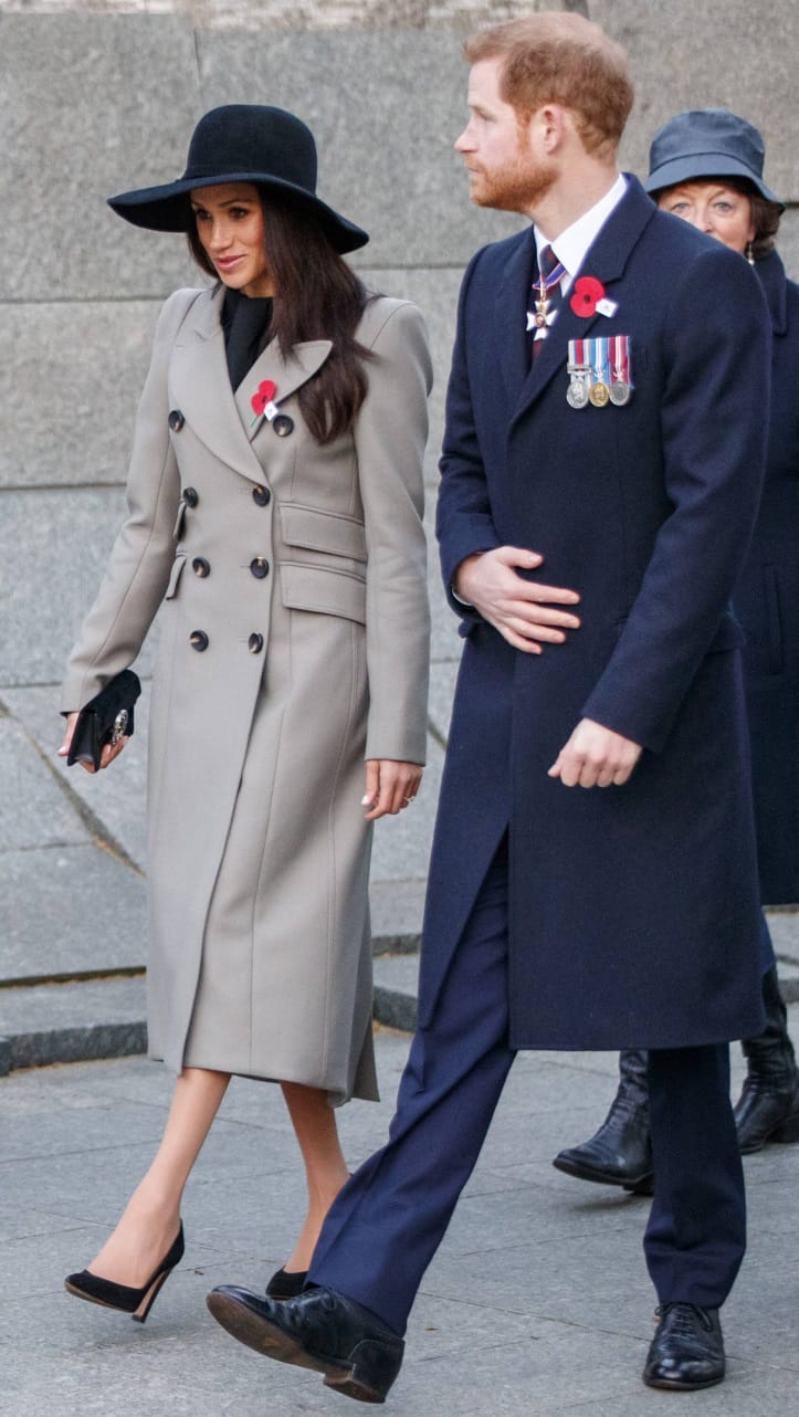 Prinz Harry und seine Meghan: Das Paar beim Anzac Day in London.