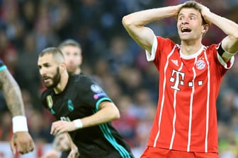 Thomas Müller fassungslos: Der FC Bayern ließ gegen Real Madrid einige Chancen liegen.