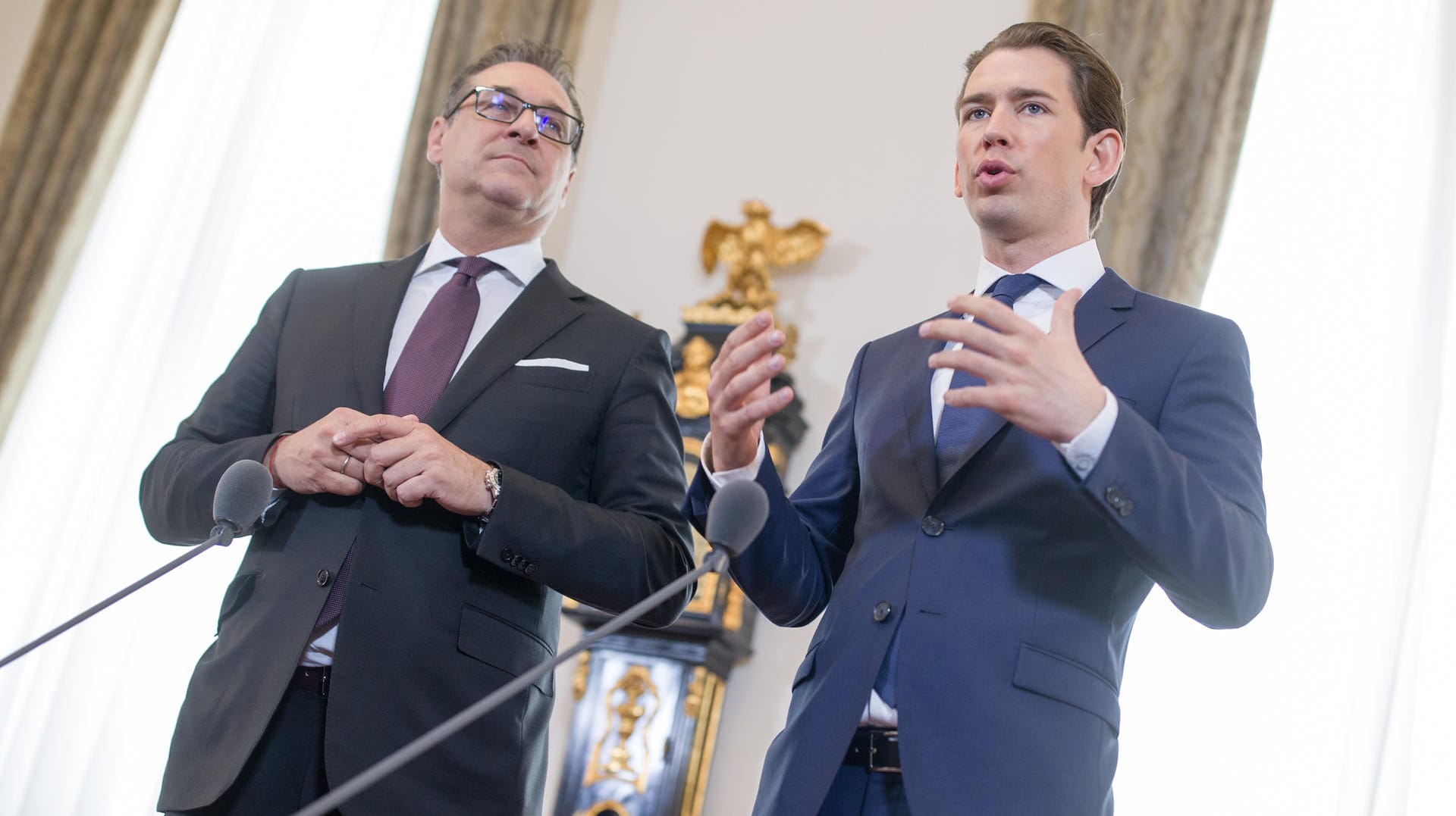 Wollen länger arbeiten lassen: Strache, Kurz