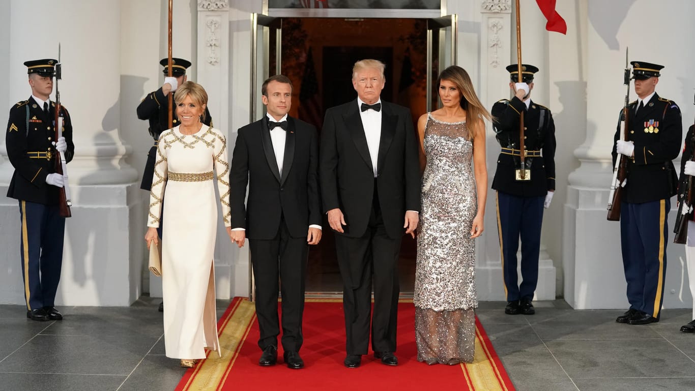 Der französische Präsident zu Besuch in den USA.