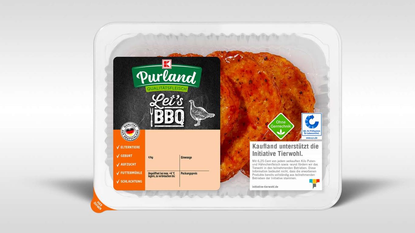 Heidemark ruft "K-Purland Lets BBQ Puten-Hacksteaks" zurück.