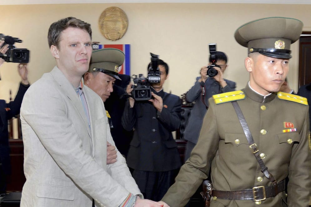 Otto Warmbier: 2016 wurde der US-Student in Nordkorea zu 15 Jahren Arbeitslager verurteilt.