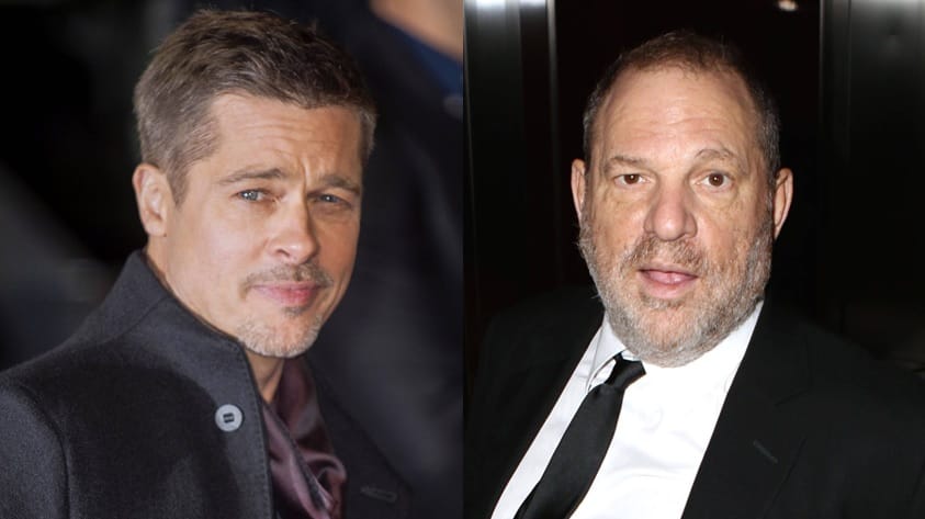 Brad Pitt und Harvey Weinstein: Der Schauspieler plant einen Film über den Skandal rund um den gefallenen Erfolgsproduzenten.