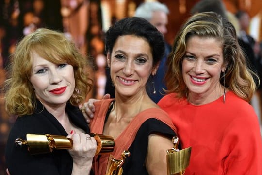 "3 Tage in Quiberon" - 3 Preisträgerinnen: Birgit Minichmayr (l-r), Emily Atef und Marie Bäumer.