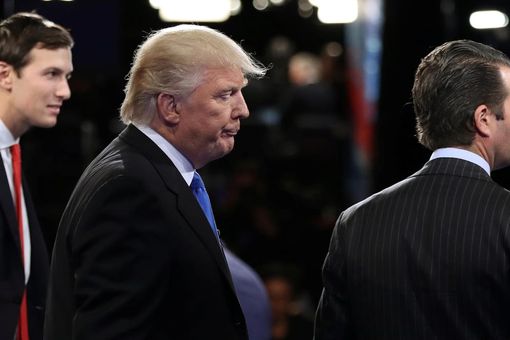 Jared Kushner, Donald Trump und Donald Trump Jr.: Trumps Sohn und Schwiegersohn waren bei dem umstrittenen Treffen anwesend.