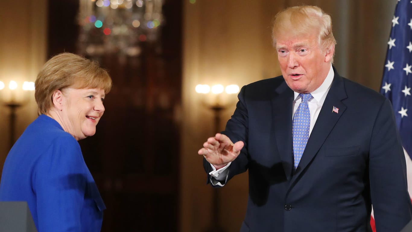 Bundeskanzlerin Merkel und US-Präsident Trump: Die Probleme konnten sie beim Treffen nicht ausräumen.