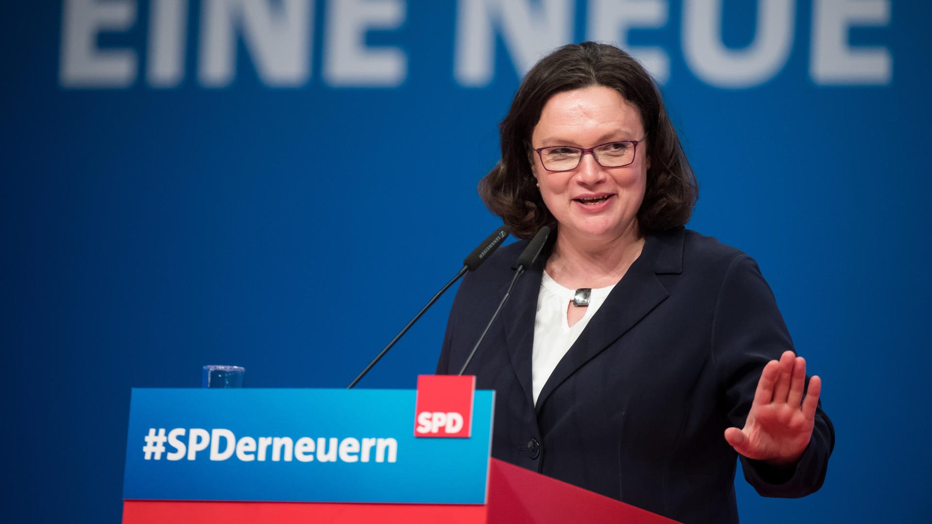 Andrea Nahles beim SPD-Parteitag: Mit welchem Ergebnis wählten die Sozialdemokraten sie zu ihrer Vorsitzenden?