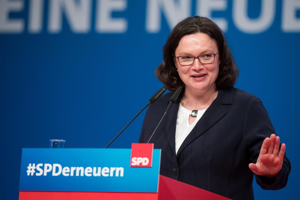 Andrea Nahles beim SPD-Parteitag: Mit welchem Ergebnis wählten die Sozialdemokraten sie zu ihrer Vorsitzenden?