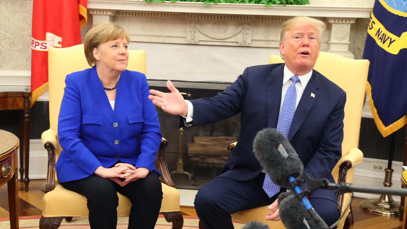Angela Merkel und Donald Trump: Das Treffen der Bundeskanzlerin mit dem US-Präsidenten brachte wenig Ergebnisse.