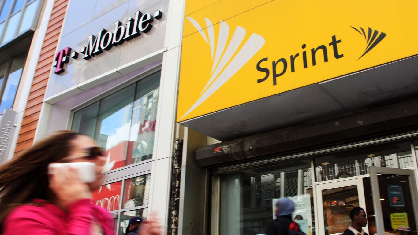 T-Mobile- und Sprint-Filiale (USA): Der Mega-Deal steht.