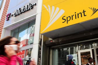 T-Mobile- und Sprint-Filiale (USA): Der Mega-Deal steht.