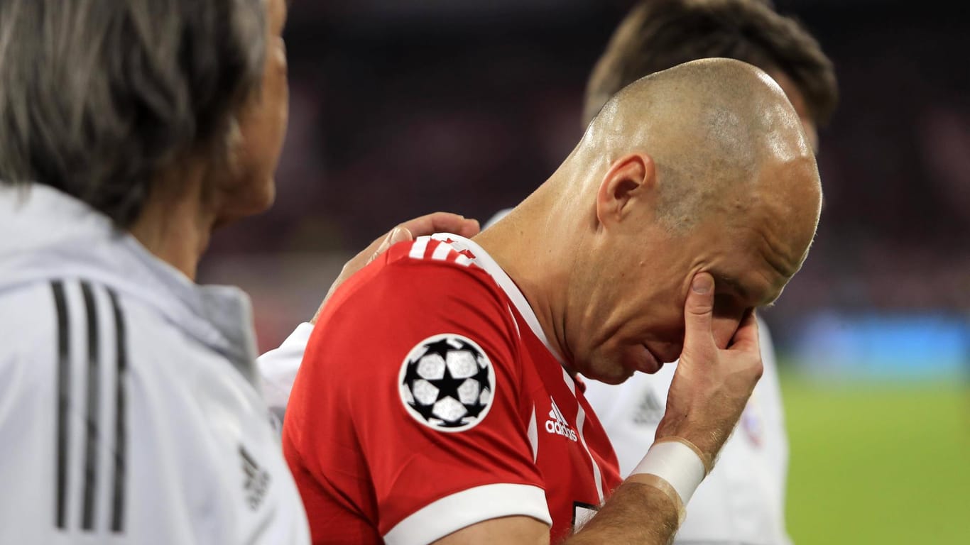 Ein frustrierter Arjen Robben im Hinspiel gegen Real Madrid. Das Rückspiel verpasst er nun komplett.