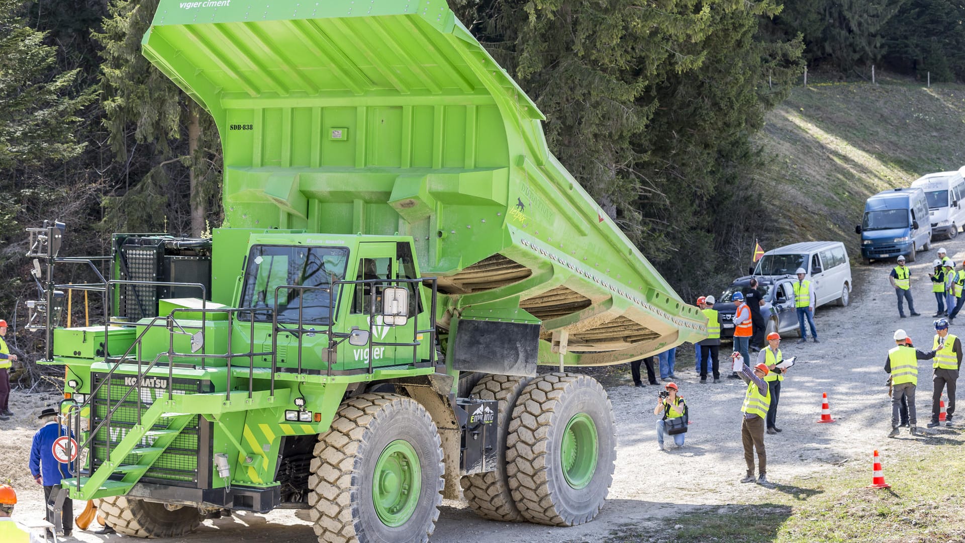 Rekord-Kipper: Der E-Dumper ist das größte Elektrofahrzeug der Welt.