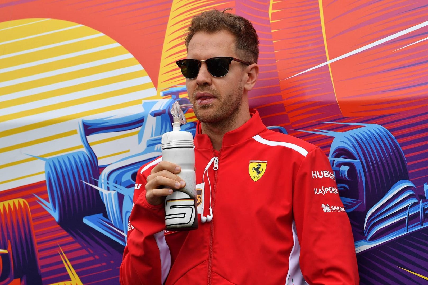 Sebastian Vettel: In Aserbaidschan lag der Heppenheimer im Ferrari lange in Führung, doch verpasste am Ende das Podium.