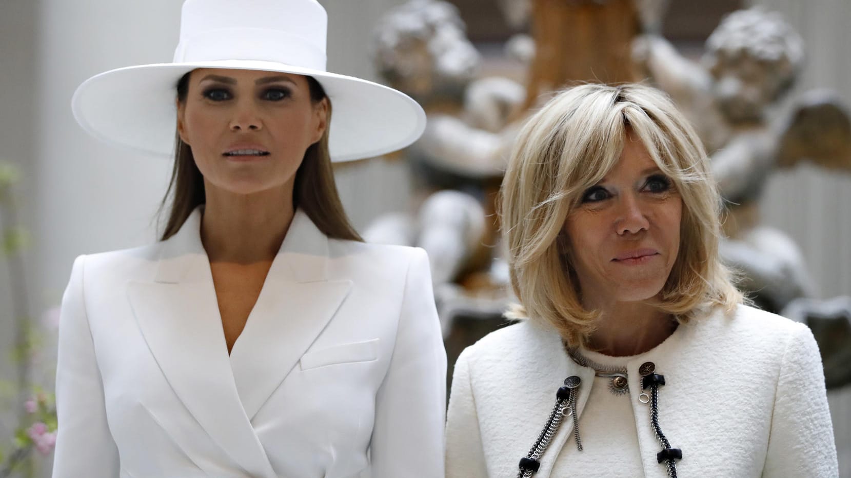 Melania Trump und Brigitte Macron: Sie haben den gleichen Humor.