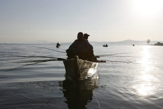 Fischer auf dem See: Viele Arten sind hier vom Aussterben bedroht.