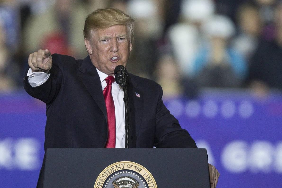 Donald Trump bei einem Auftritt am 28. April 2018: Er allein entscheidet, ob es für die EU zu Einfuhrzöllen auf Stahl und Aluminium kommt.