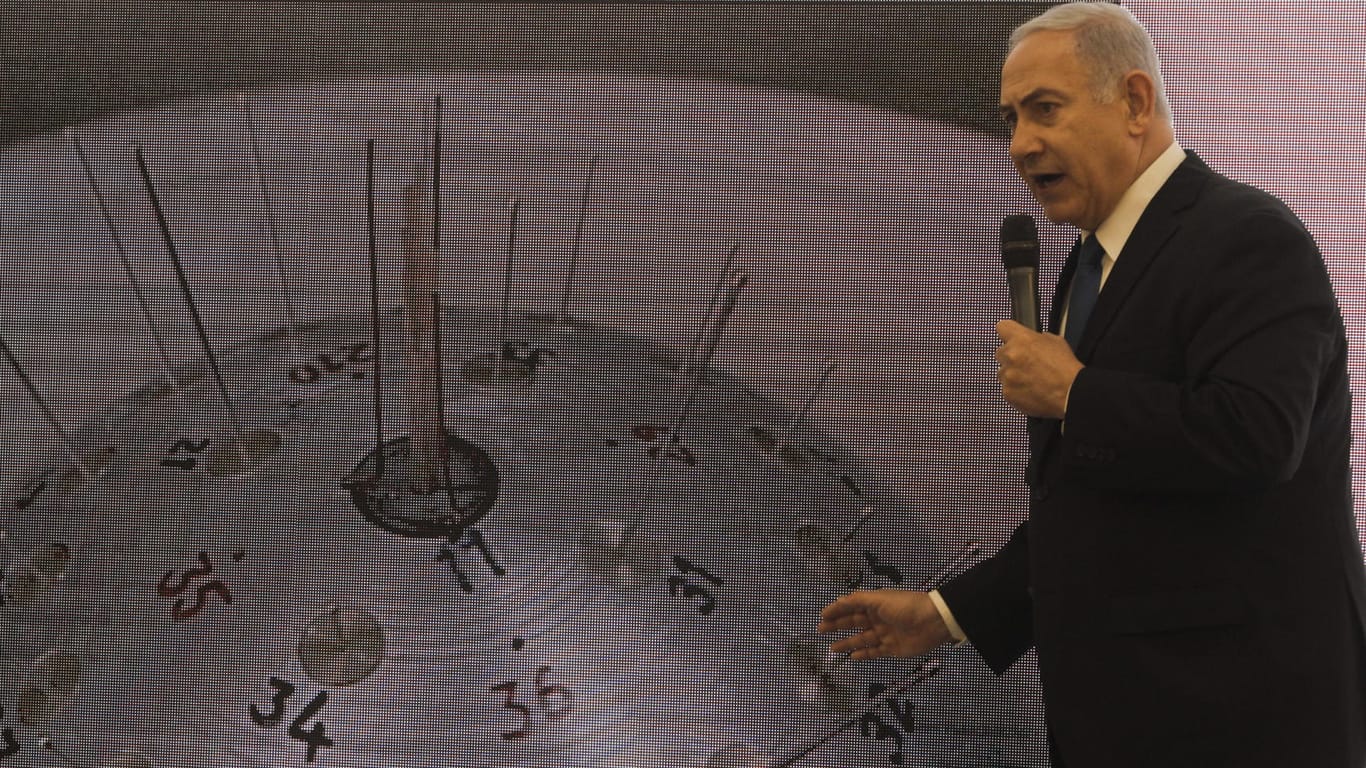 Israels Regierungschef Benjamin Netanjahu: Der Politiker hatte die angeblichen Beweise für ein Atomwaffenprogramm Irans präsentiert.