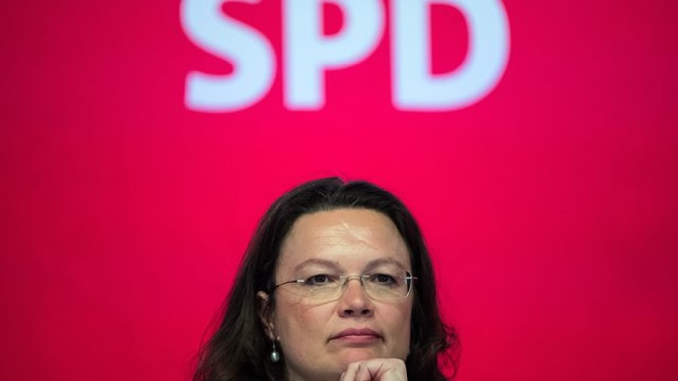 Die SPD-Vorsitzende und frühere Arbeitsministerin Andrea Nahles will eine Milliarden-Rücklage der Arbeitslosenversicherung in den Arbeitsmarkt investieren.