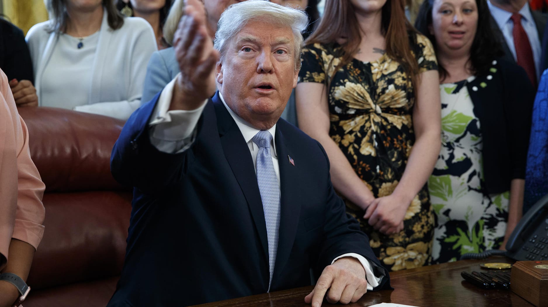 Donald Trump: Der US-Präsident muss sich in der Russland-Affäre vom Sonderermittler Robert Mueller unangenehme Fragen gefallen lassen.