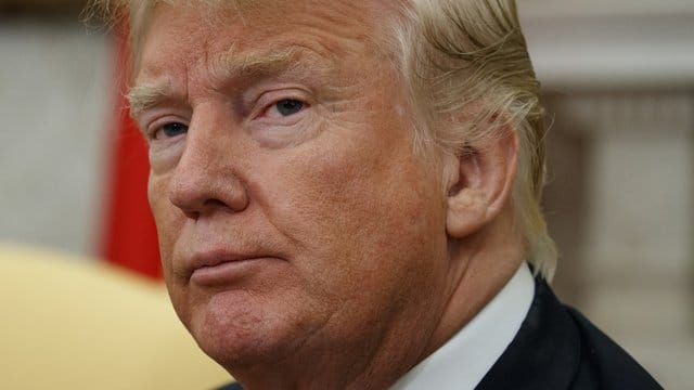 Donald Trump am Montag im Oval Office. Donald Trump am Montag im Oval Office.
