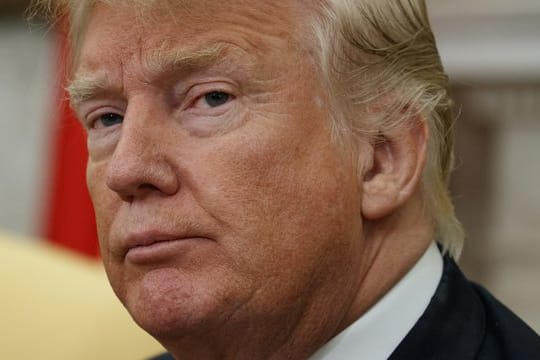 Donald Trump am Montag im Oval Office.