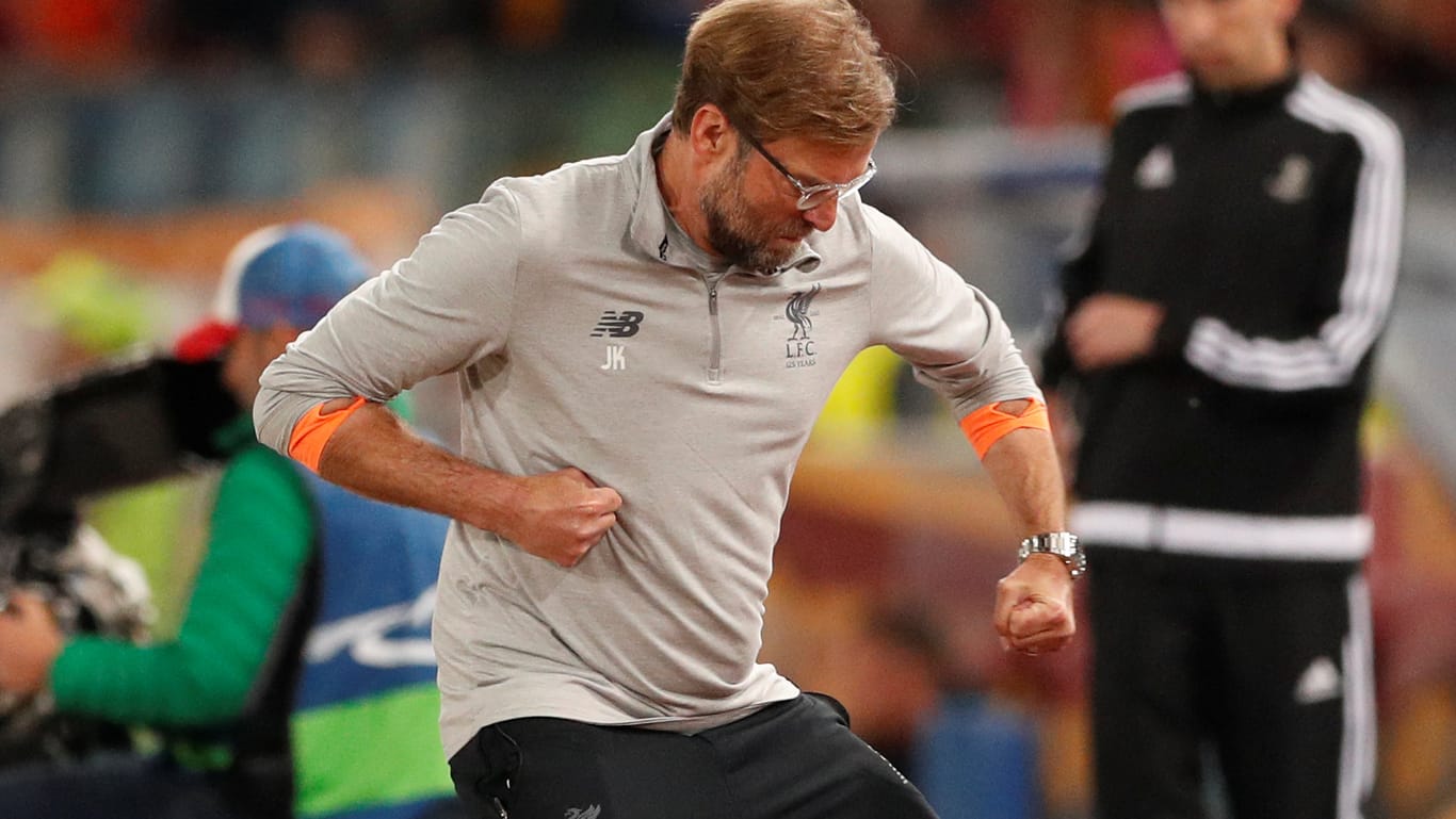 Mit Liverpool auf Wolke sieben: Jürgen Klopp steht zum zweiten Mal als Trainer in einem Champions-League-Finale.