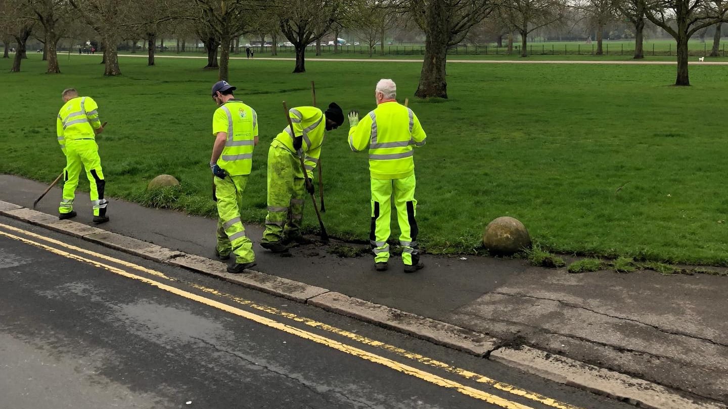 Großreinemachen in Windsor: An allen Ecken und Enden wird gearbeitet.