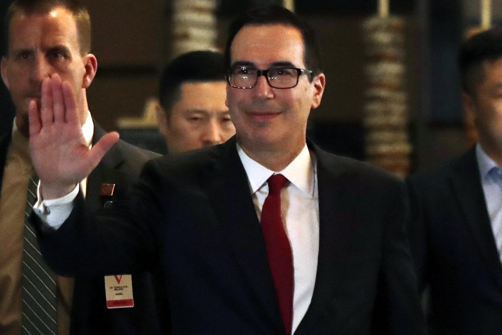 Steven Mnuchin am Donnerstag in Peking: Der US-Finanzminister leitet die hochrangige Delegation, die den Handelstreit mit China beilegen soll.