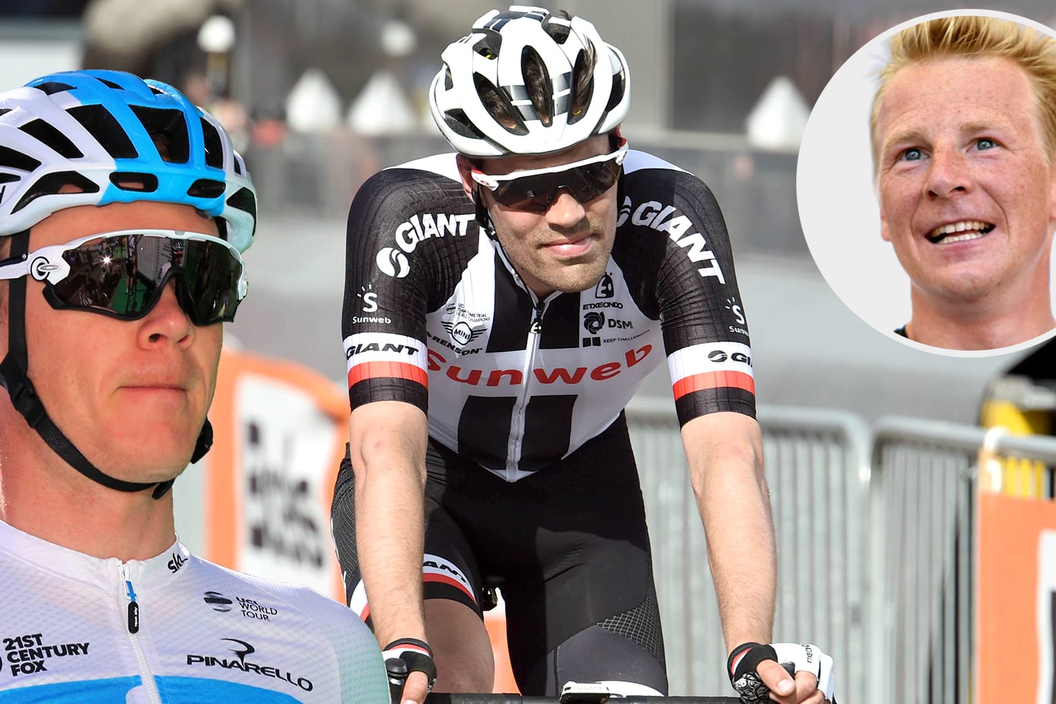 Wer gewinnt den Giro 2018? Für Fabian Wegmann (r.) hat Chris Froome (l.) bessere Karten als Vorjahressieger Tom Dumoulin.