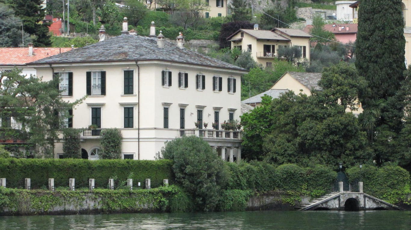 Villa Oleandra: Das Domizil von George Clooney in Laglio am Comer See ist eine Touristenattraktion – und der Hollywood-Star in der Region sehr beliebt.