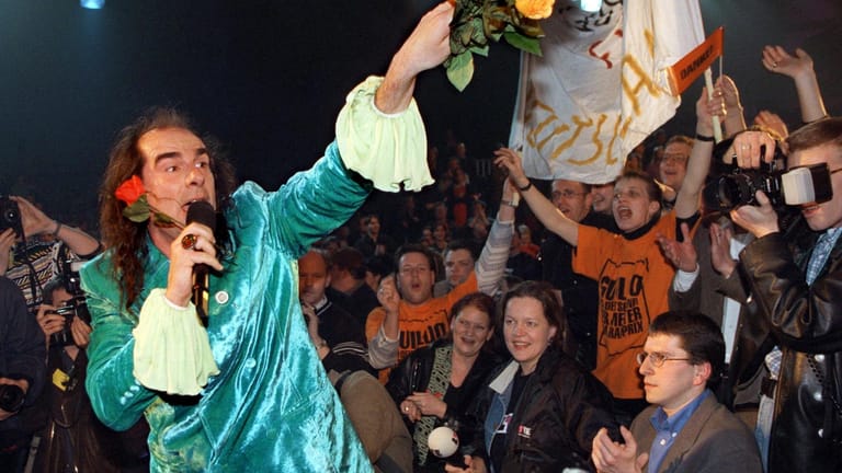 Guildo Horn: Der Schlagersänger gewann die deutsche Vorentscheidung für den Grand Prix d'Eurovision am 26. Februar 1998.