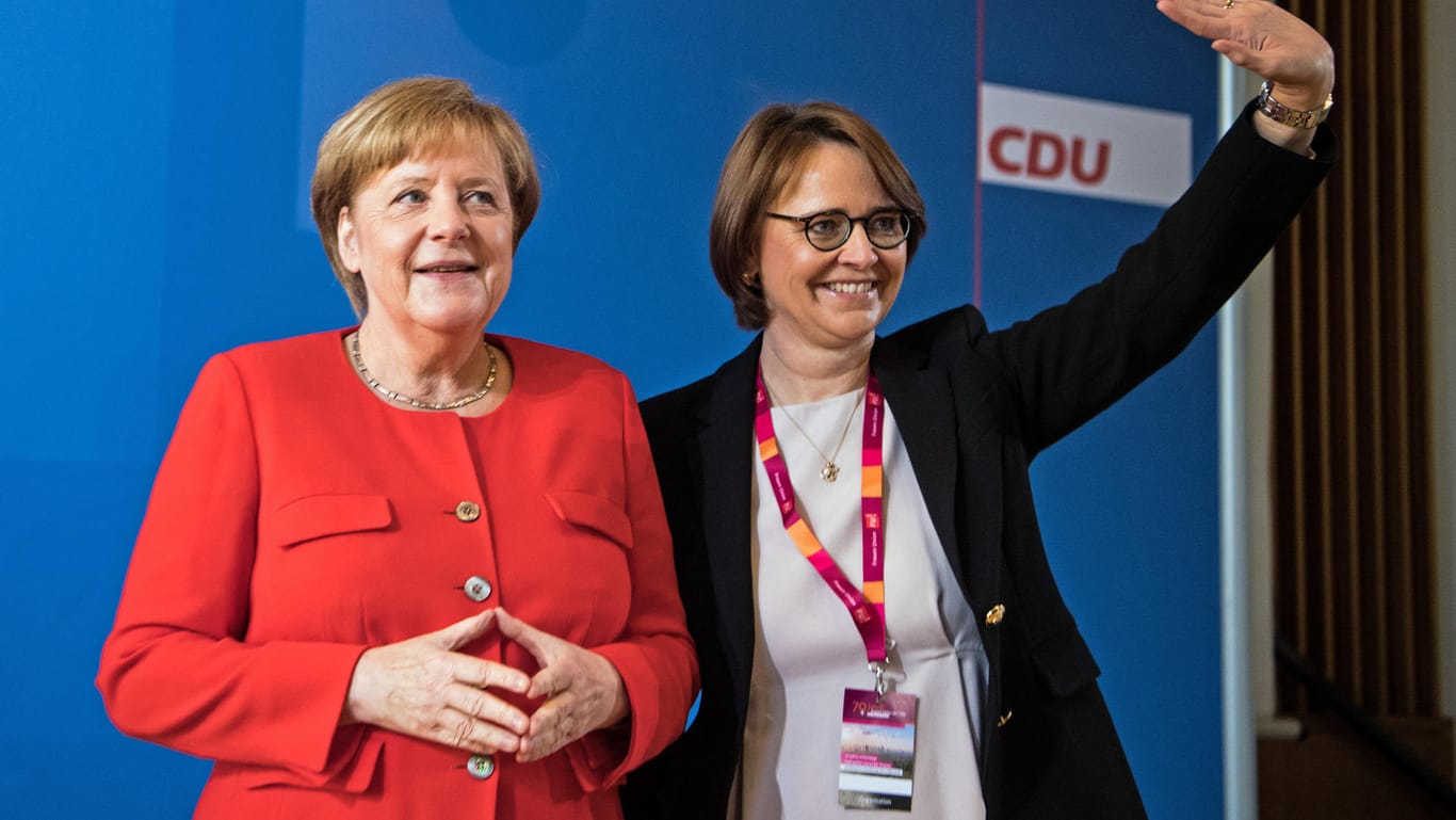 Angela Merkel und Annette Widmann-Mauz: Die CDU-Politikerinnen wollen die Rolle von Frauen in der Partei stärken.