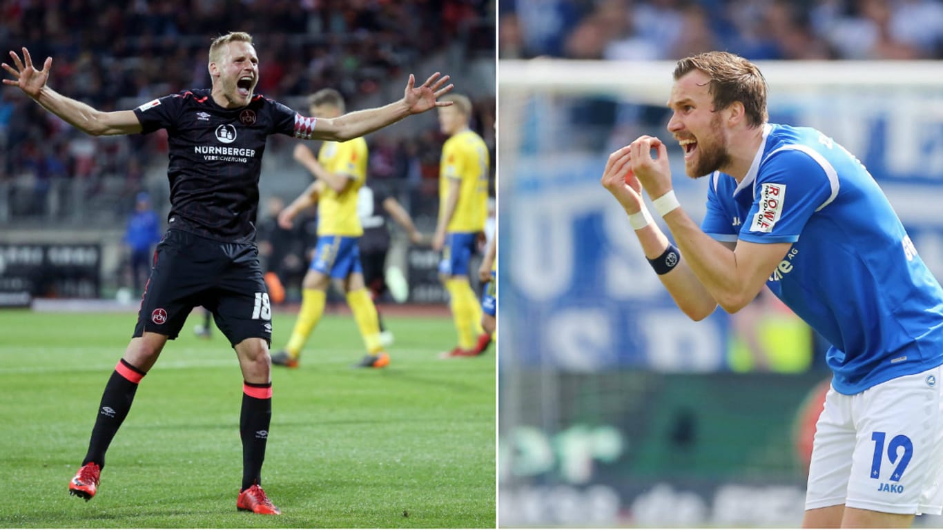 Zwei Welten: Nürnberg kann heute den Aufstieg perfekt machen, Darmstadt kämpft gegen den Abstieg.