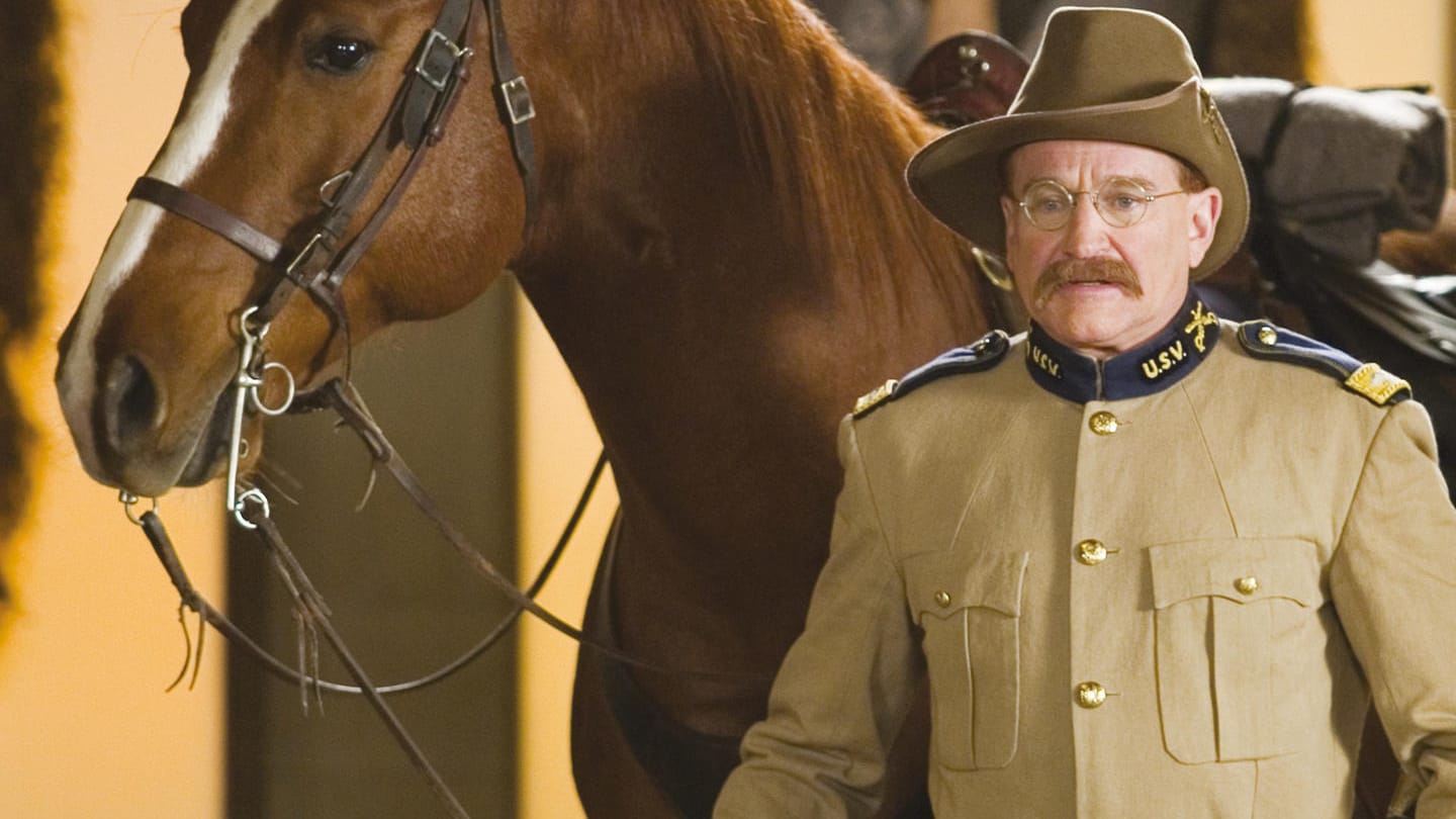 "Nachts im Museum": In dem Film spielte Robin Williams den ehemaligen US-Präsidenten Teddy Roosevelt.