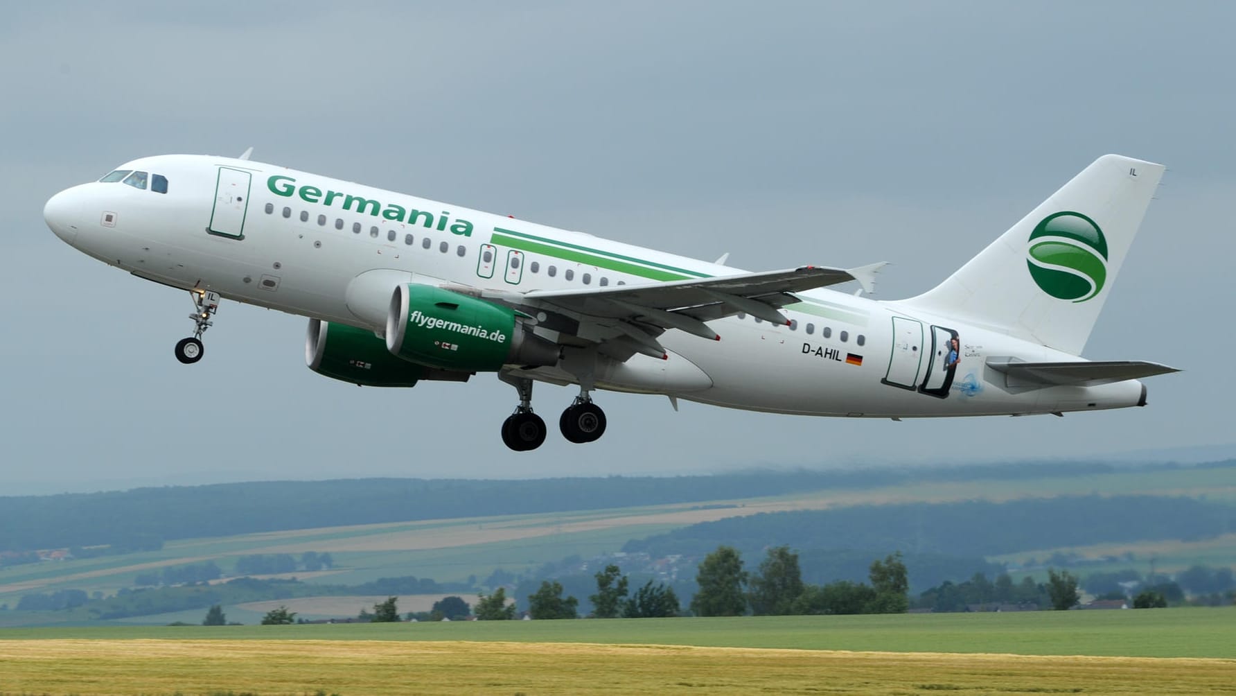 Ein Germania-Airbus: Bei der Fluggesellschaft gab es offenbar ein organisatorisches Problem.