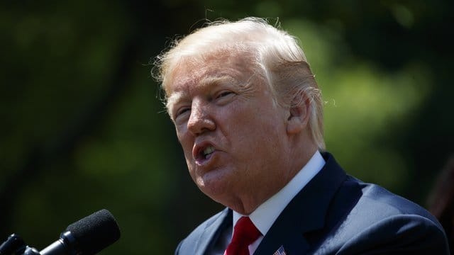Donald Trump vergangene Woche bei einer Pressekonferenz in Washington.