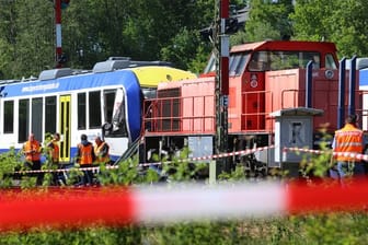 Die Kollision ereignete sich wenige hundert Meter vor dem Bahnhof im schwäbischen Aichach.