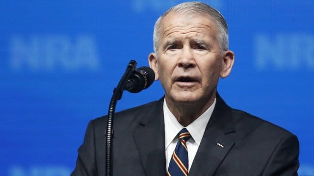 Oliver North auf der Jahrestagung der National Rifle Association (NRA) in Dallas.