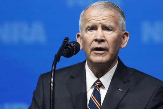 Oliver North auf der Jahrestagung der National Rifle Association (NRA) in Dallas.