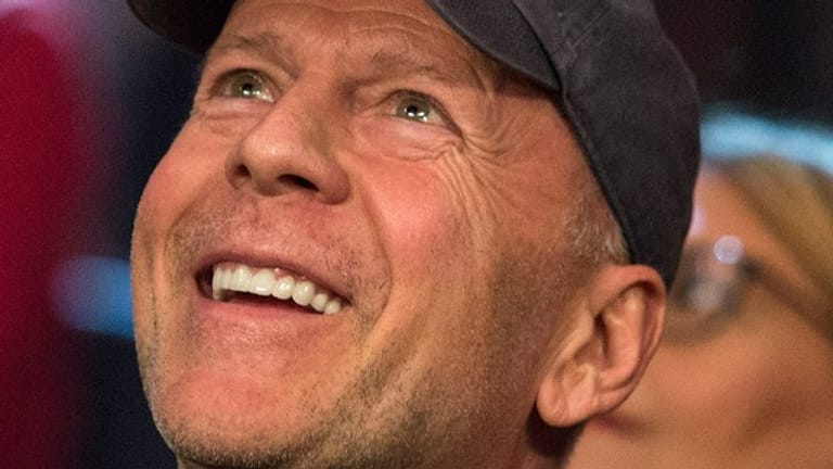 Schauspieler Bruce Willis 2015 bei einem Boxkampf im Madison Square Garden.