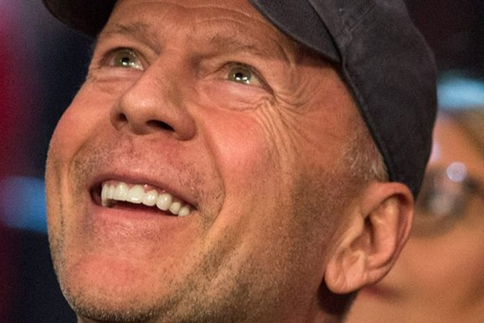 Schauspieler Bruce Willis 2015 bei einem Boxkampf im Madison Square Garden.