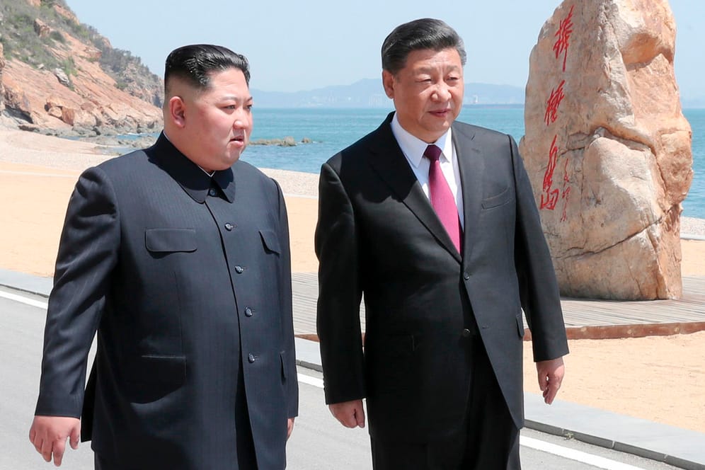 Die Hafenstadt Dalian in China: Xi Jinping Kim Jong Un haben sich erneut getroffen, um die "bilateralen Beziehungen und die innerkoreanische Situation" zu verbessern.