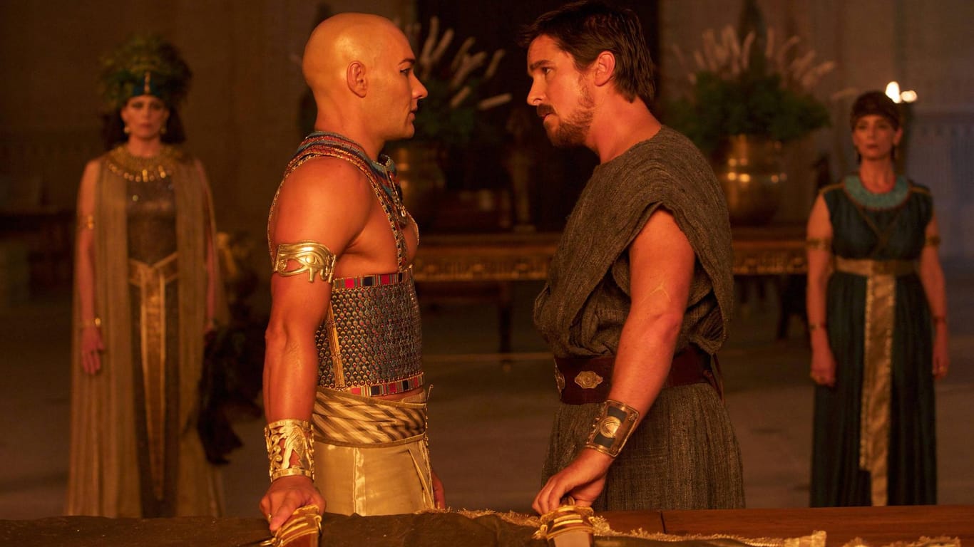 Mose (Christian Bale) und Ramses II. (Joel Edgerton): Zwei Brüder, die zu unerbittlichen Feinden werden.