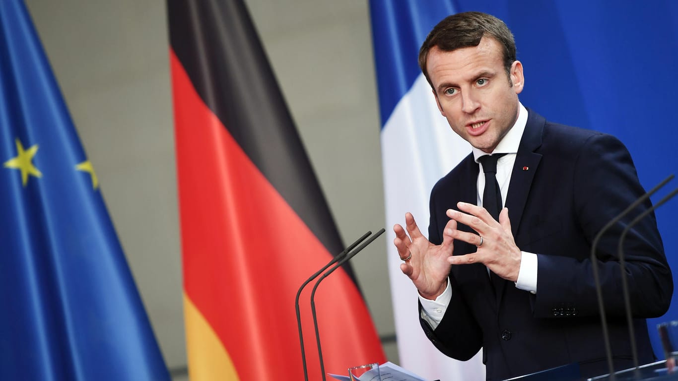 Emmanuel Macron: Der französische Präsident will nach dem Ausstieg der USA aus dem Atomabkommen mit dem Iran nun "kollektiv an einem breiteren Rahmen arbeiten".