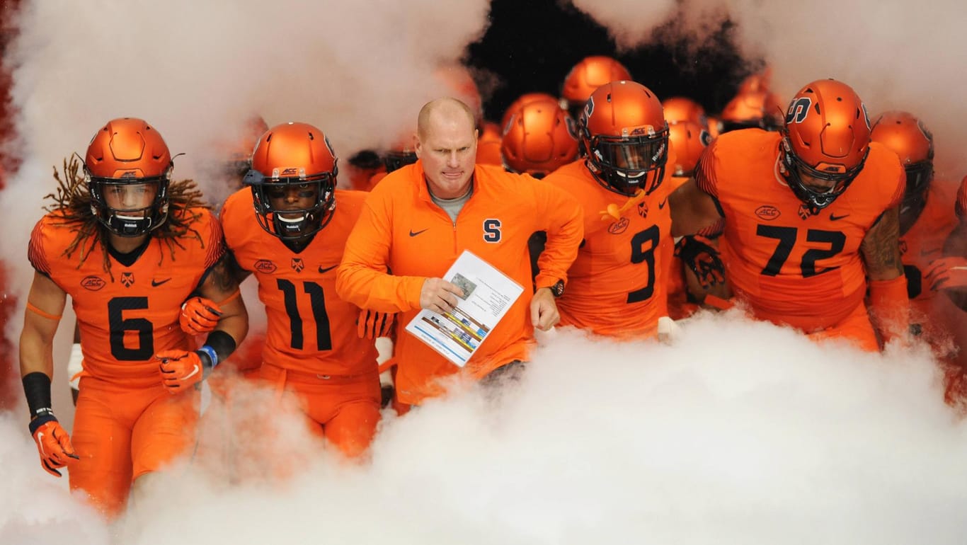 Das Football-Team von Syracuse University 2015: Mit einer erfundenen Krebserkrankung ermöglichte sich eine US-Familie einen Besuch des Teams.