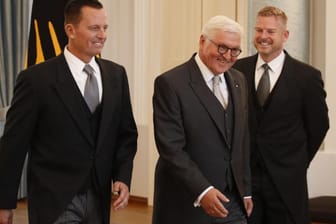 Bundespräsident Frank-Walter Steinmeier mit Richard Grenell: Der neue US-Botschafter für Deutschland wurde erst am Dienstag offiziell vereidigt.
